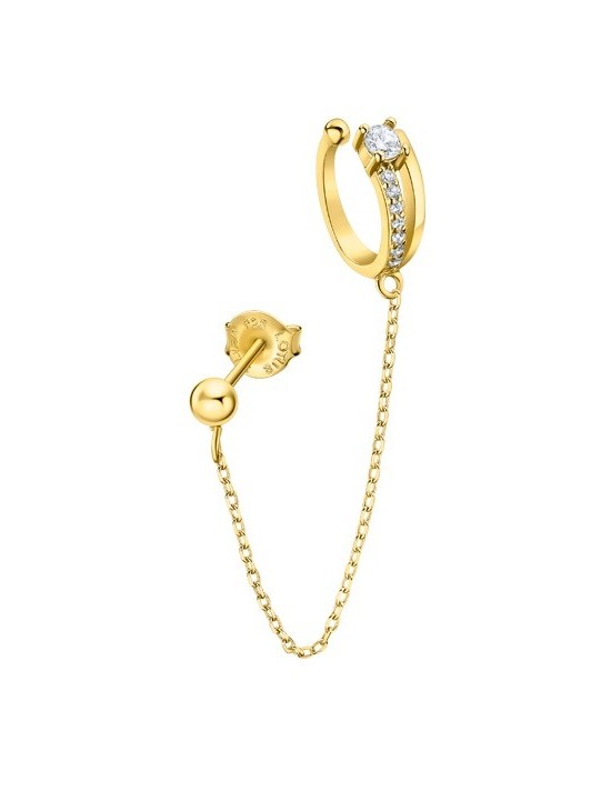 Earcuff Lotus Silver LP3335-9/2 Mujer | Joyería Parejo