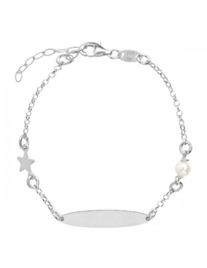 Esclava Silver Diez ES1788R Girl Bracelet | Parejo Jewelry