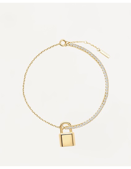 Pulsera PDPaola Bond Plata 925MM Dorado | Joyería Parejo