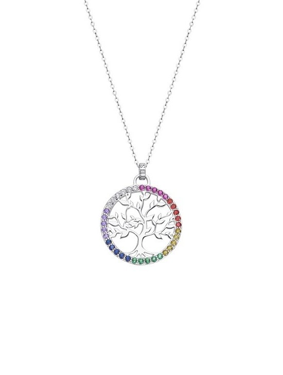 Collar Lotus Silver LP1746-1/3 Árbol de la Vida | Joyería Parejo