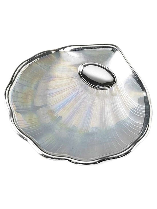 Concha Bautismo Nacarada Exterior Baño Plata Ley 09616-6S