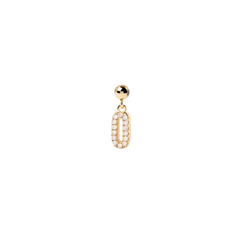 Charm PDPaola Número 0 Plata 925MM Dorado | Joyería Parejo