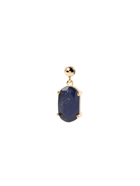 Charm Suerte PDPaola Blue Sandstone Luck Plata 925MM Dorado