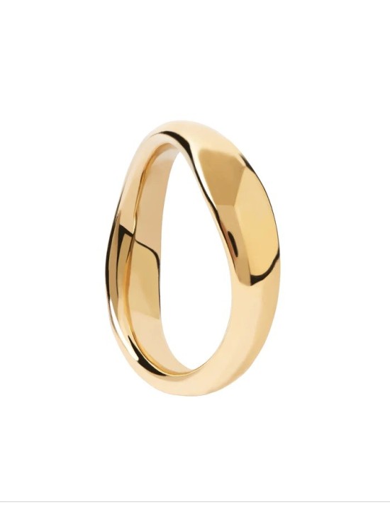Anillo PDPaola Pirouette Plata 925MM Dorado Talla 12