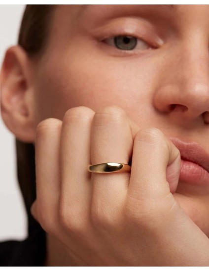 Anillo PDPaola Pirouette Plata 925MM Dorado Talla 12