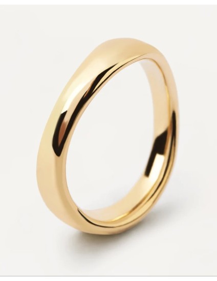 Anillo PDPaola Pirouette Plata 925MM Dorado Talla 12