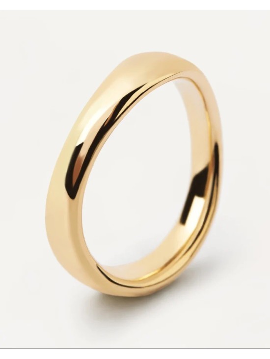Anillo PDPaola Pirouette Plata 925MM Dorado Talla 12