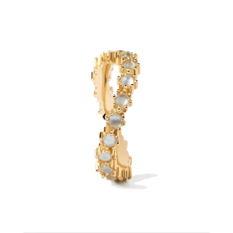 Anillo PDPaola Blue Tide Plata 925MM Dorado Talla 10