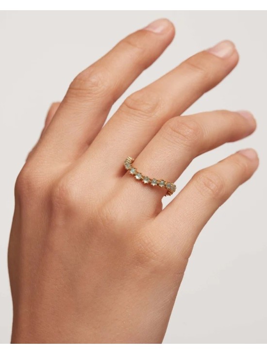 Anillo PDPaola Blue Tide Plata 925MM Dorado Talla 10