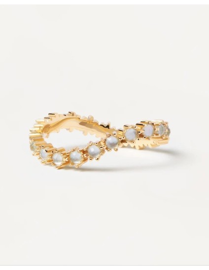 Anillo PDPaola Blue Tide Plata 925MM Dorado Talla 10