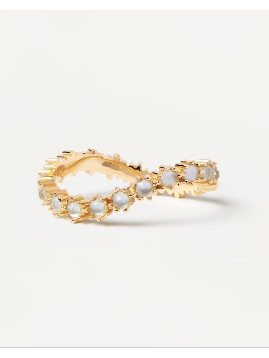 Anillo PDPaola Blue Tide Plata 925MM Dorado Talla 10
