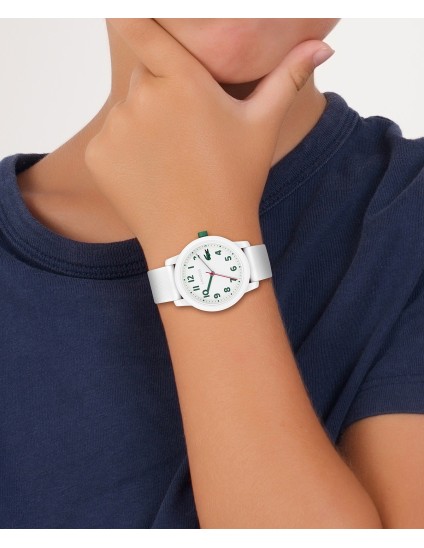 Reloj de niño Lacoste.12.12 con correa de silicona blanca