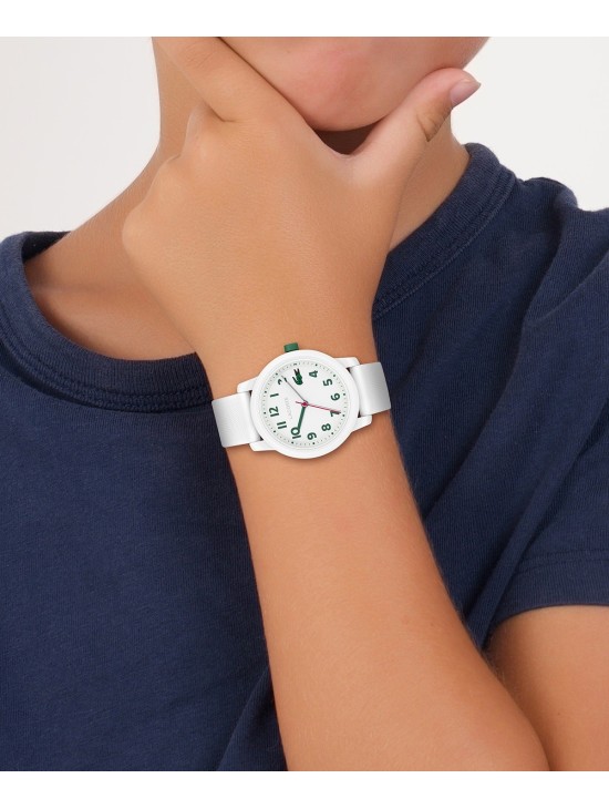 Lacoste 12.12 Kids Watch with White Silicone Strap