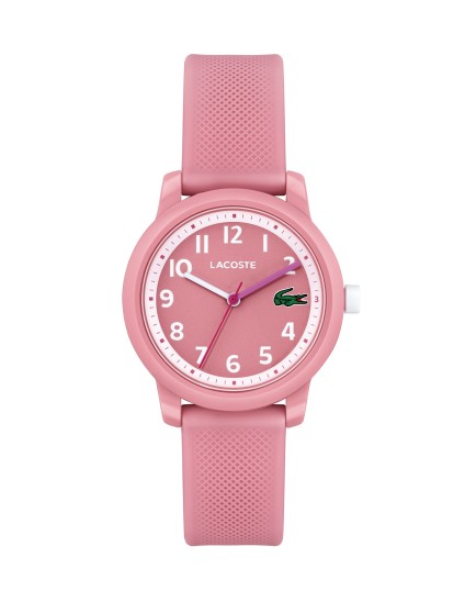 Relógio Lacoste 12.12 Kids 2030040 para menina em silicone rosa