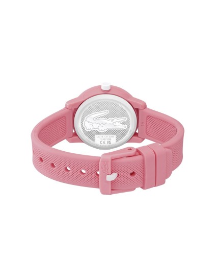 Relógio Lacoste 12.12 Kids 2030040 para menina em silicone rosa