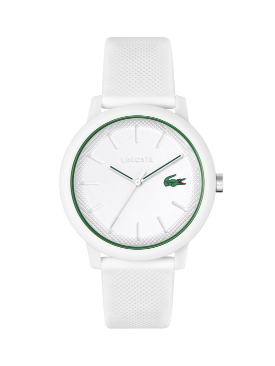 Relógio Homem Lacoste 12.12 com Correia de Silicone Branca