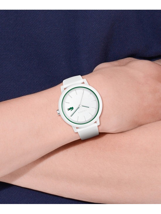Lacoste 12.12 Men's Watch with White Silicone Strap