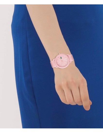 Relógio Mulher Lacoste 12.12 Rosa com Correia de Silicone
