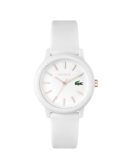 Relógio Mulher Lacoste 12.12 Branco com Correia de Silicone