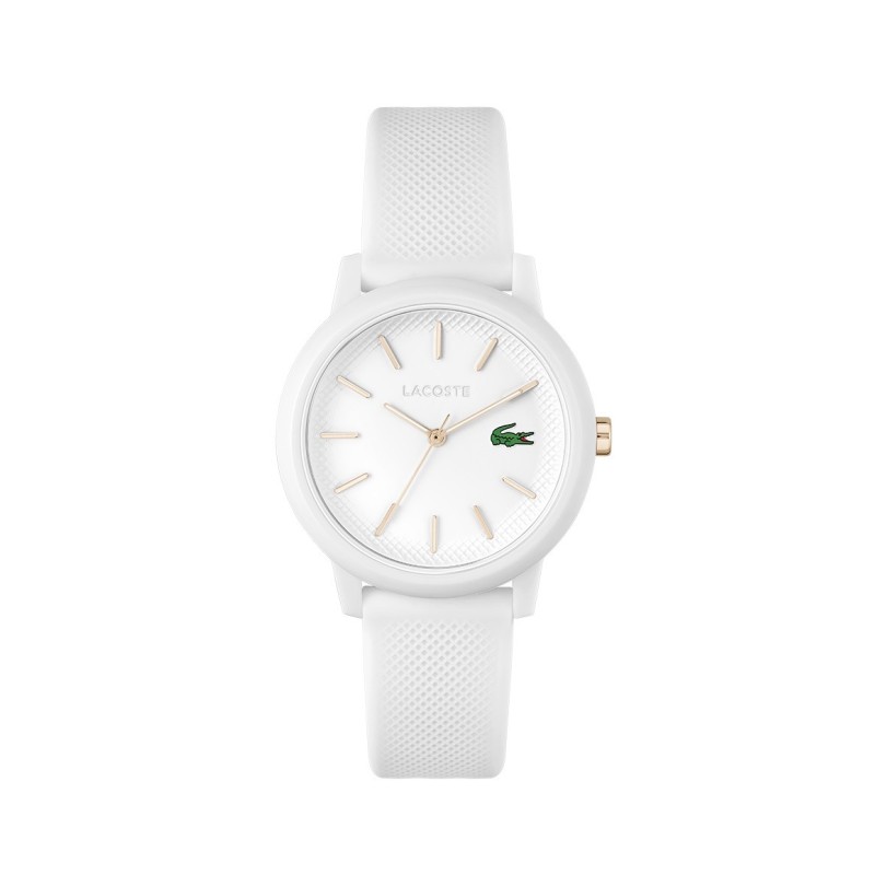 Relógio Mulher Lacoste 12.12 Branco com Correia de Silicone