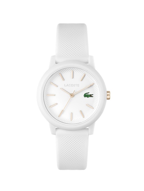 Relógio Mulher Lacoste 12.12 Branco com Correia de Silicone