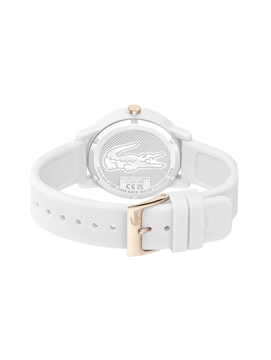 Relógio Mulher Lacoste 12.12 Branco com Correia de Silicone