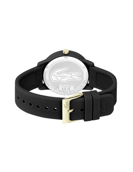 Reloj de mujer Lacoste.12.12 Negro  con correa de silicona