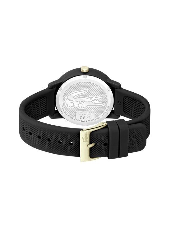 Reloj de mujer Lacoste.12.12 Negro  con correa de silicona