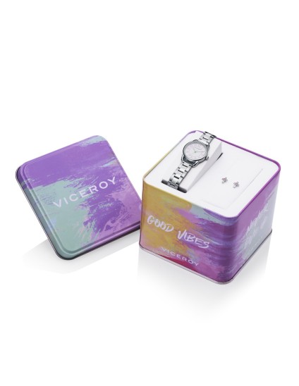 Viceroy Girl Watch 41106-04 with Earrings | Parejo Jewelry