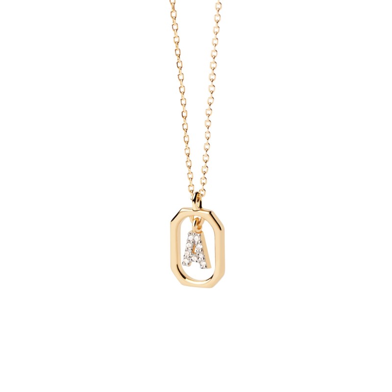 Collar PDPaola Mini Letter A | Joyería Parejo