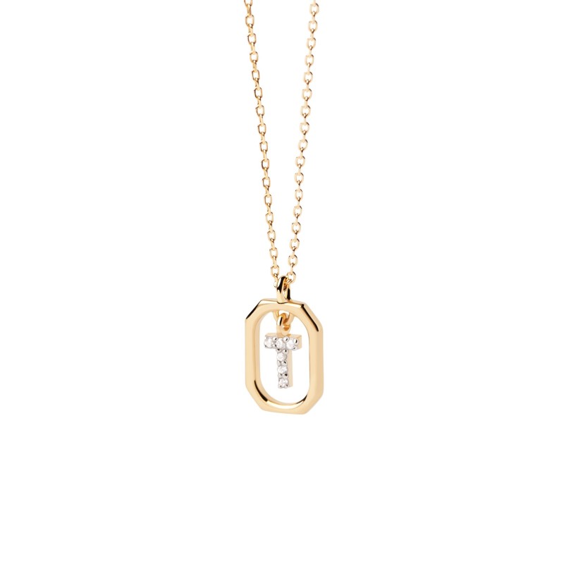 Collar PDPaola Mini Letter T | Joyería Parejo