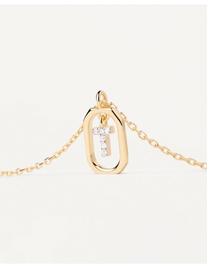 Collar PDPaola Mini Letter T | Joyería Parejo