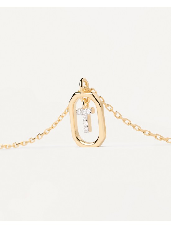Collar PDPaola Mini Letter T | Joyería Parejo