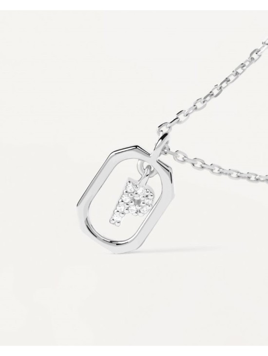 Collar PDPaola Mini Letter P Plateado | Joyería Parejo