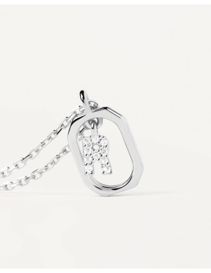 Collar PDPaola Mini Letter R Plateado | Joyería Parejo