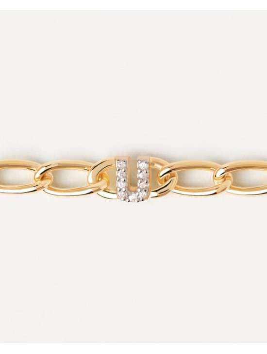 Pulsera PDPaola Mini Letter U | Joyería Parejo