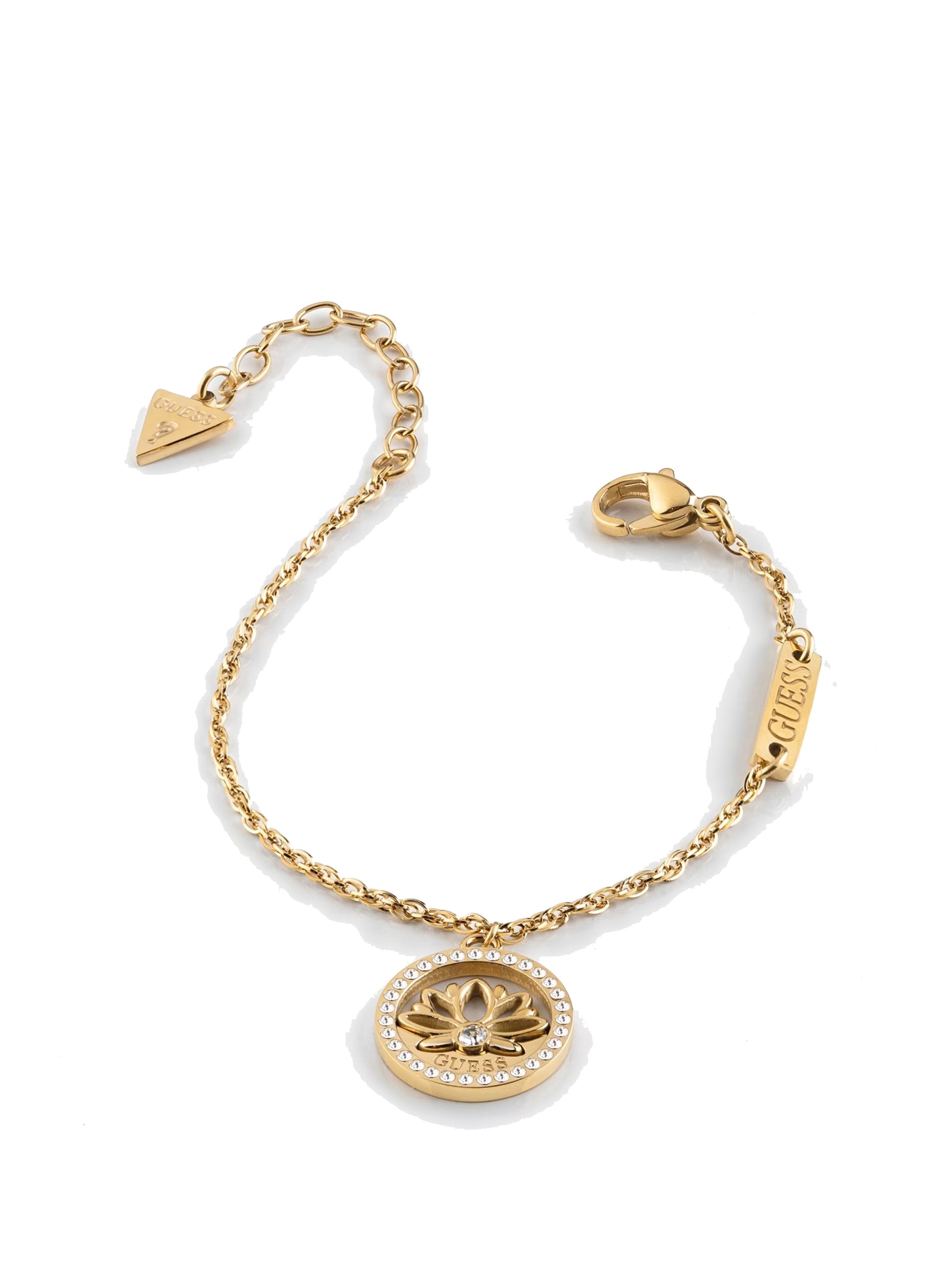 Bracciale Guess Lotus Charm Moneda - Fiore Di Loto, Metallo Non Prezioso, Unico - 3