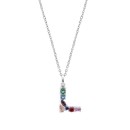 Collar Lotus Silver Mujer LP3635-1/L Letra L