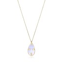 Collar Viceroy Fashion 14096C01012 - Cadena de Acero Dorado con Colgante Oval