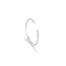 Anillo Radiant Mujer RY000078 Plata - 3 Circonitas Blancas, Ajustable