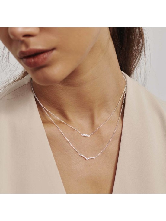 Collar Fino Radiant Mujer RY000086 Plata | Joyería Parejo