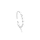 Anillo Radiant Basics Mujer RY000096 Plata - Circonitas Baguette, Ajustable