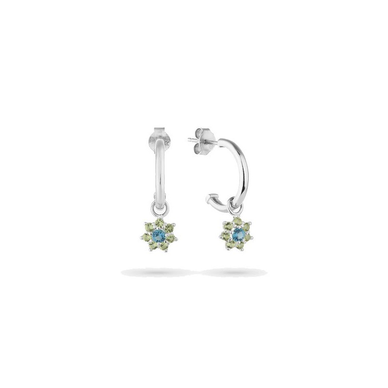 Pendientes Aro Rosetón Radiant Mujer RY000111 | Joyería Parejo