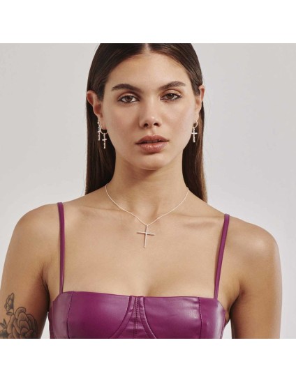 Pendientes Cruz Radiant Mujer RY000122 | Joyería Parejo