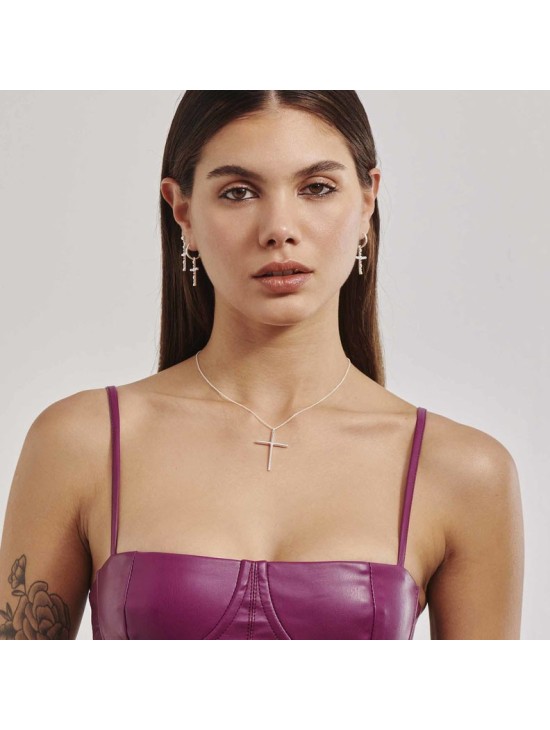 Pendientes Cruz Radiant Mujer RY000122 | Joyería Parejo