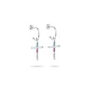 Pendientes Radiant Mujer RY000123 - Cruz Plata Brillante