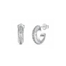 Pendientes Mujer Guess Rolling Hearts JUBE03347JWRHT-U - Aro Corazón Circonita