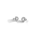 Pendientes Mujer Guess Unique Solitaire JUBE03396JWRHT-U - Acero Plateado
