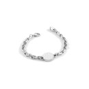 Pulsera Guess King's Road Hombre JUXB03230JWSTS - Acero Plateado, Moneda Central