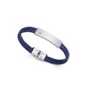 Pulsera Viceroy Fashion 6484P01013 Hombre - Acero y Piel Azul, Diamante 1 PT